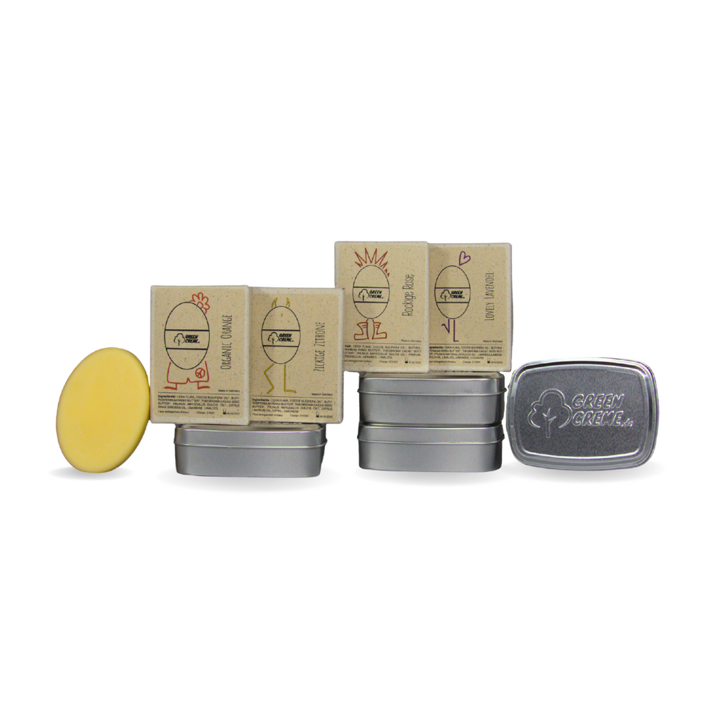 Family Pack feste Handcreme Naturkosmetik natürliche Pflege mit 4 Dosen